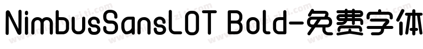 NimbusSansL0T Bold字体转换